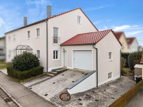 Außenansicht Nordwest - 4 Zimmer Doppelhaushälfte zum Kaufen in Buxheim