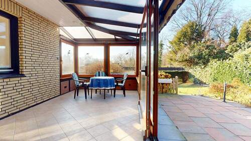 Überdachte Terrasse - Einfamilienhaus mit 126,00 m&sup2; in Worpswede zum Kaufen