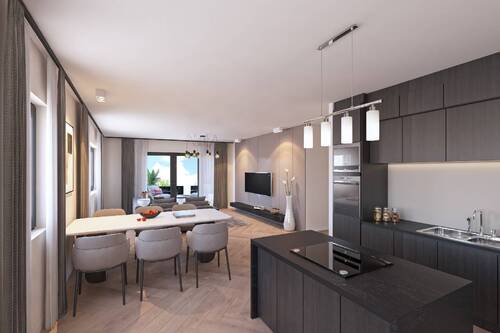 Idee Kochbereich und Wohnen - 3 Zimmer Etagenwohnung zum Kaufen in Bochum