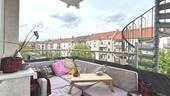 Balkon - 3 Zimmer Etagenwohnung in Leipzig