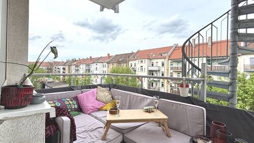 Balkon - 3 Zimmer Etagenwohnung in Leipzig