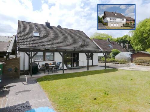 Eingangsseite - Freistehend mit Einliegerwohnung und durchdachten Grundrissen