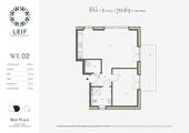 Grundriss WE02 - 2 Zimmer Etagenwohnung zum Kaufen in Norderstedt