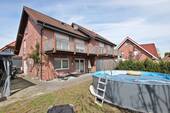Ansicht Garten - Doppelhaushälfte mit 116,00 m&sup2; in Wettringen zum Kaufen