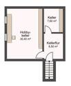 Grundriss Untergeschoss unter Garage - 