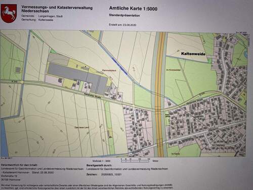 Lageplan - Grundstück in Langenhagen zur Miete