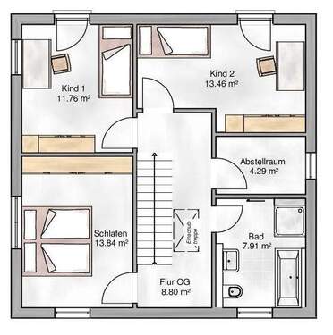 Siena OG.jpg - Mehrfamilienhaus, Wohnhaus mit 121,00 m² in Veitsbronn zum Kaufen