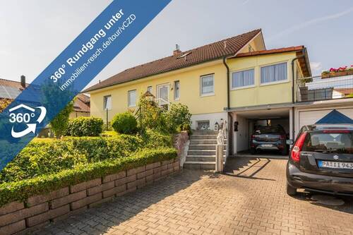 360°-Rundgang Außenansicht - Großzügiges Einfamilienhaus mit Einliegerwohnung in Ruderting