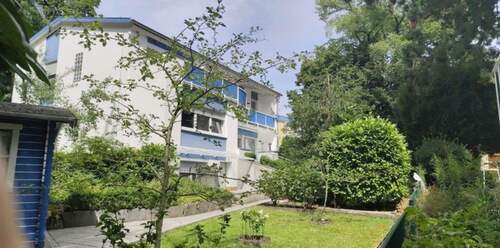 Haus vom Garten West und Süd - in Darmstadt Steinbergviertel Großzügiges Zweifamilienhaus mit schönem Garten