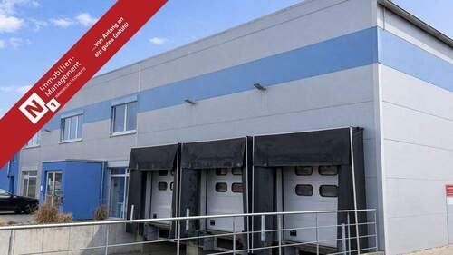 Titelbild - Moderne Gewerbehalle mit Bürobereich und Nebengebäude im Industriegebiet IG-Nord