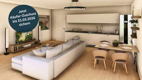 unverbindliche Visualisierung Whg. Nr. 6 und 13 - Lebensqualität pur. Raum für Familienzeit