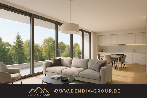 Wohnbeispiel - Wunderschöne 4-Zi Wohnung mit Weitblick ins Grüne I Großzügiger Balkon I Modern, hochwertig & hell!