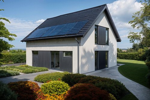 Straßenperspektive - Familienfreundliches Einfamilienhaus in Großpösna (nur 30min mit der S-Bahn nach Leipzig)