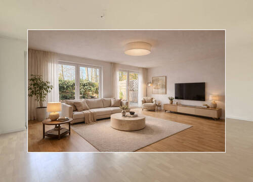 Wohnzimmer KI - 4 Zimmer Reihenendhaus in Oldenburg