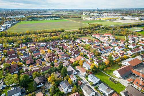 Luftbildaufnahme - Grundstück zum Kaufen in Kirchheim bei München