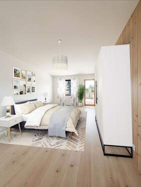 Animation Schlafzimmer nach Renovierung - 