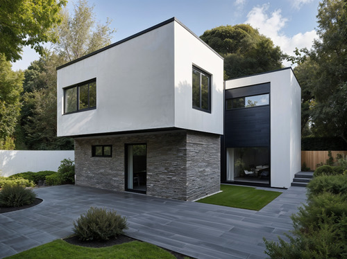 Straßenperspektive - Architektonisches Highlight - individuell geplantes Architektenhaus