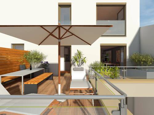 Whg. 18, Dachterrasse, unverbindliches Beispiel - 19 ETW mit AfA von 5% - 6350-6500€m² Whg. 18, Gleißhammer, St. Peter
