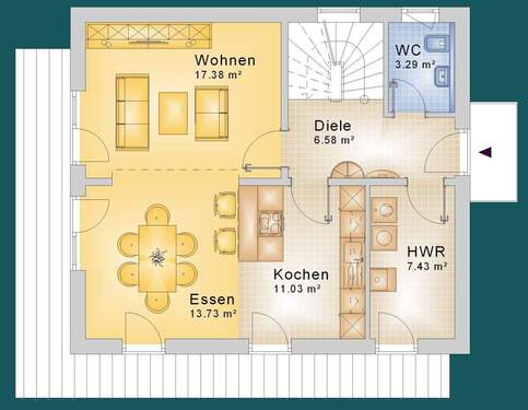DUMAX SD 110 EG - Einfamilienhaus mit 110,00 m&sup2; in Wagenfeld zum Kaufen