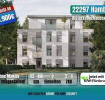 ++BESTPREIS++ NEUBAU 3 ZKB MIET-ENERGIESPAREND Alsterblick & altersgerecht - Hamburg Alsterdorf