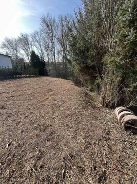 Blick ins Grundstück - Grundstück in Heusweiler