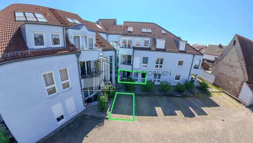 Drohnenaufnahme - 1 Zimmer Etagenwohnung zur Miete in Sandhausen