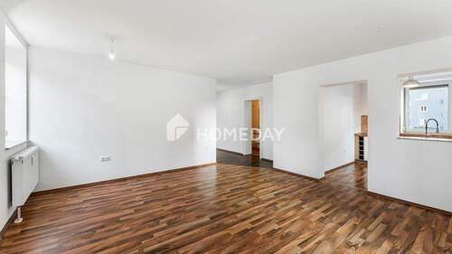 Wohnzimmer 2 - Stilvolle 3-Zimmer-Wohnung mit großzügiger Terrasse nahe Lech