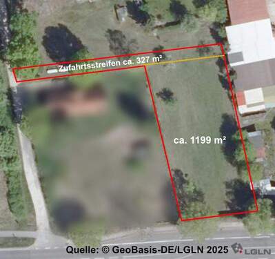 Luftbild Quelle: © GeoBasis-DE/LGLN 2025 - Eicklingen - grosszügiges Baugrundstück für Ihr neues Zuhause