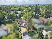 Drohnenansicht - 5 Zimmer Doppelhaushälfte zum Kaufen in Gräfelfing