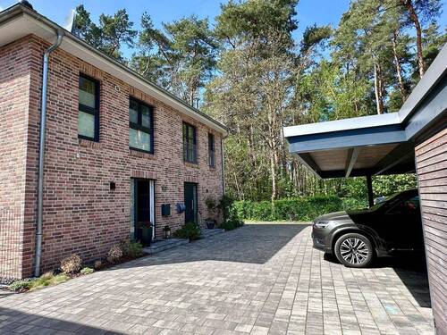 Einfahrt mit Carport - 
