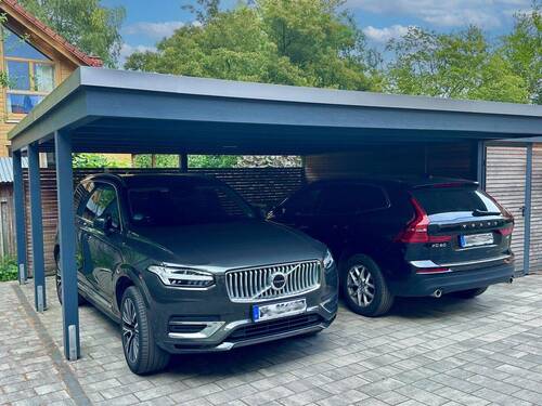 Doppelcarport mit Abstellraum - 