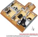 Grundriss Dachgeschoss 3D - 