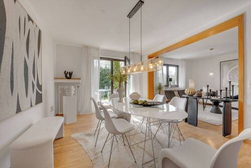 Essbereich mit Blick in den Wohnraum - Einfamilienhaus mit 136,00 m&sup2; in Meerbusch zum Kaufen