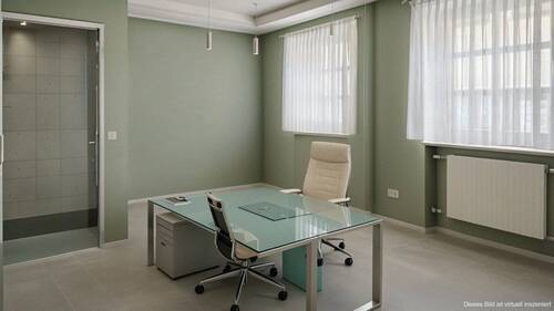 virtuelle Gestaltungsidee als Büro - 