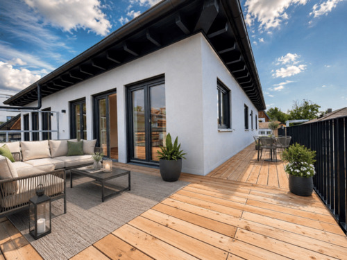 Dachterrasse Whg 10 - Helle Penthousewohnung mit Dachterrasse