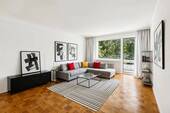 Wohnzimmer - (KI generiert) - Helle 2,5-Zimmer-ETW mit Loggia & Grünblick - Berlin-Schmargendorf
