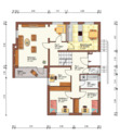GRUNDRISS HOCHPARTERRE UND OBERGESCHOSS - 