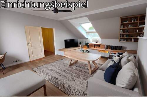 Dachgeschoss Einrichtungsbeispiel - 