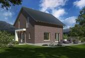 Ansicht Eingang/Garten Klinker - 5 Zimmer Einfamilienhaus in Reichshof