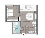 Grundriss - 2 Zimmer Etagenwohnung zur Miete in Bielefeld / Schildesche
