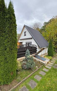 Außenansicht - Erholungsgrundstück: Finnhütte in Groß Särchen