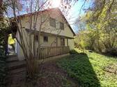 Rückseite mit Kellerabgang - 5 Zimmer Einfamilienhaus zum Kaufen in Nabburg