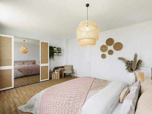 Visualisierung_Boho_Schlafzimmer - 5 Zimmer Reihenendhaus in Nußloch
