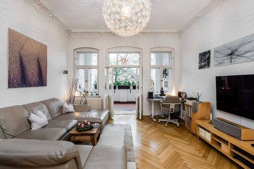 Wohnzimmer - 4 Zimmer Etagenwohnung in Berlin
