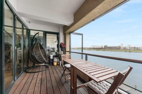 Loggia - Einmalige Chance in begehrtester Rheinlage in Köln! - Rheinblick zum Verlieben!