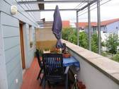 auf dem Balkon - Etagenwohnung mit 54,40 m&sup2; in Trebbin zur Miete