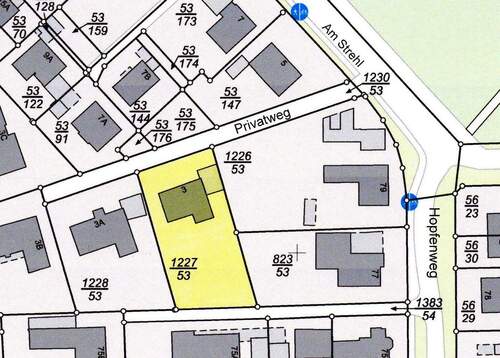 Auszug aus der Liegenschaftskarte - 