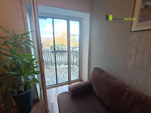 Blick auf den Balkon - 