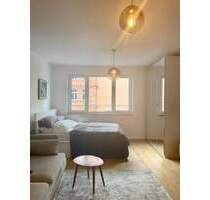 Johannis ! Moderne, helle u. voll möblierte 1-ZW mit 27 m², Einbauküche,1.OG mit Aufzug - Nürnberg St Johannis