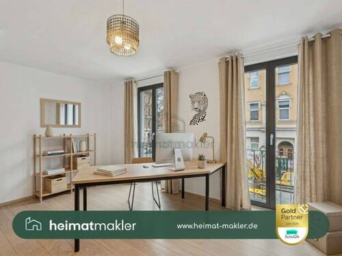 Einrichtungsbeispiel Büro - Wohnen und Gewerbe am Wasser, mitten in der Stadt - Exklusive Einheit in Leipzig Schleußig